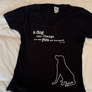 Inspirational Black Dog T-Shirt Small